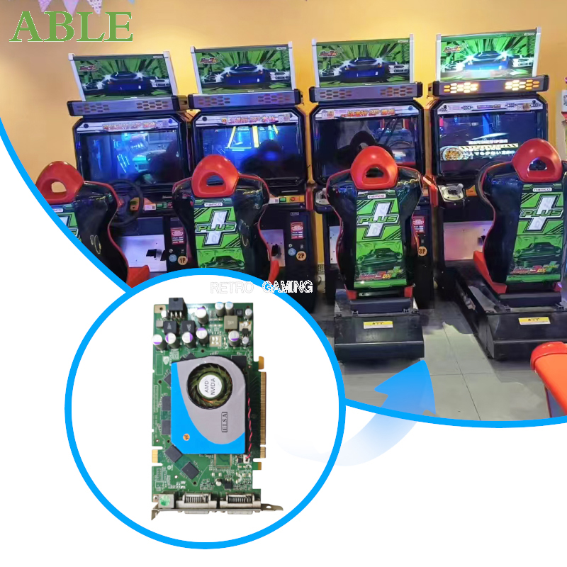 Arcade Wangan Midnight - ممر أجزاء القيادة آلة سباق بطاقة