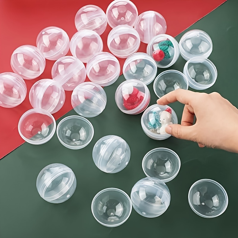 Prize Capsule Toy Machine - كبسولات بلاستيكية مستديرة شفافة ، كبسولات