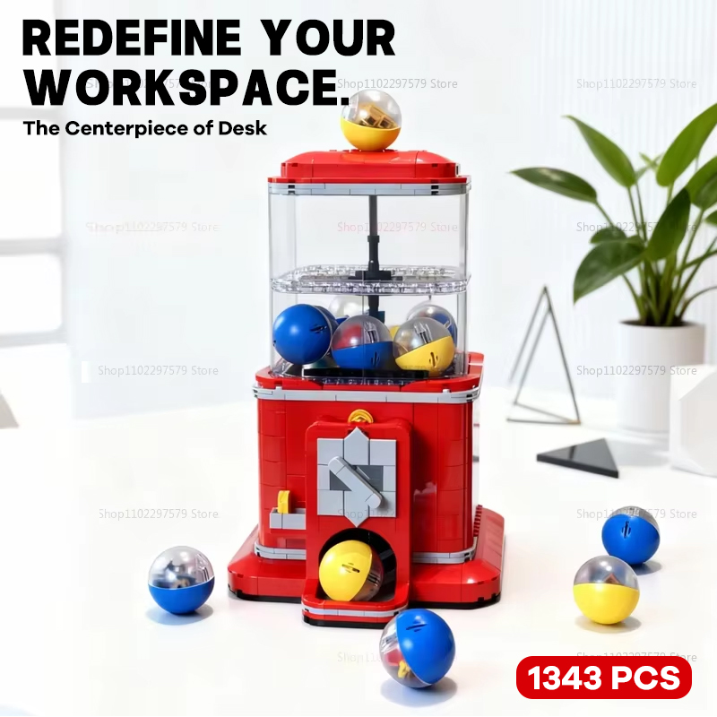 Vending Arcade Games - مجموعة مكعبات بناء ماكينة بيع آلية