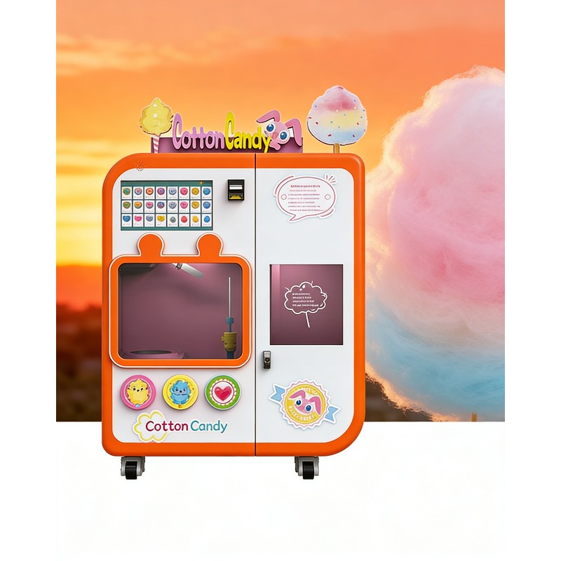 Candy Vending Machine - آلة بيع حلوى القطن الأوتوماتيكية بالكامل