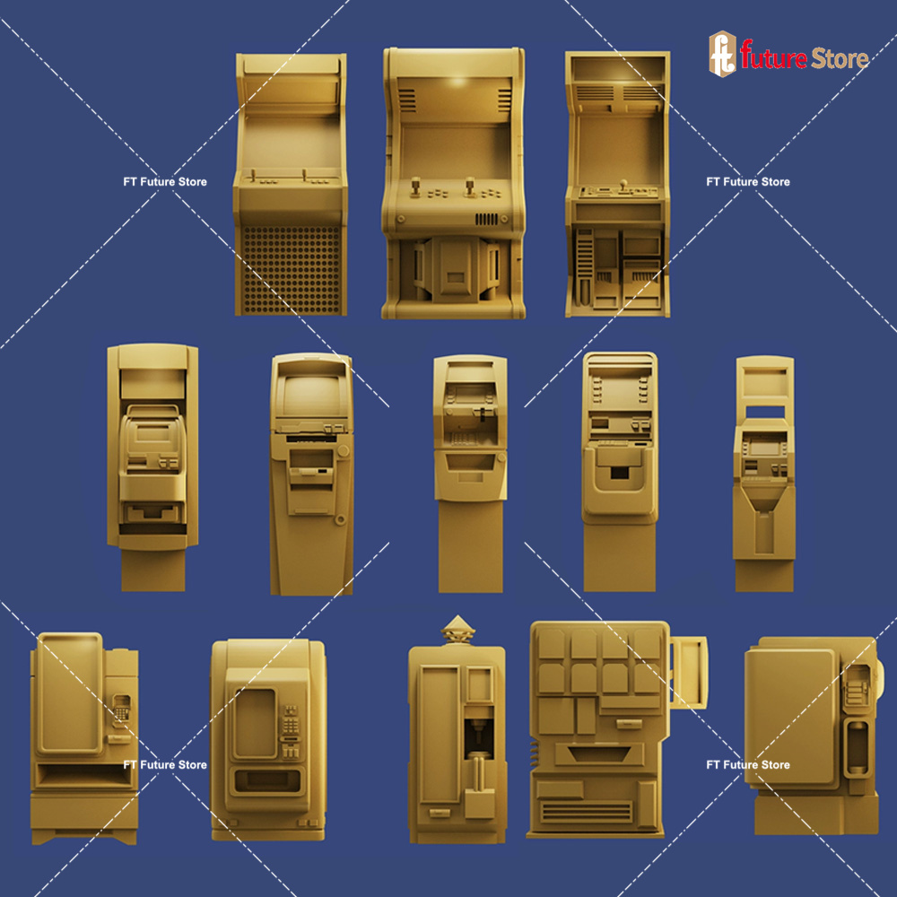 Arcade Toy Vending Machine - نموذج مصغر ثلاثي الأبعاد بمقياس 1/64