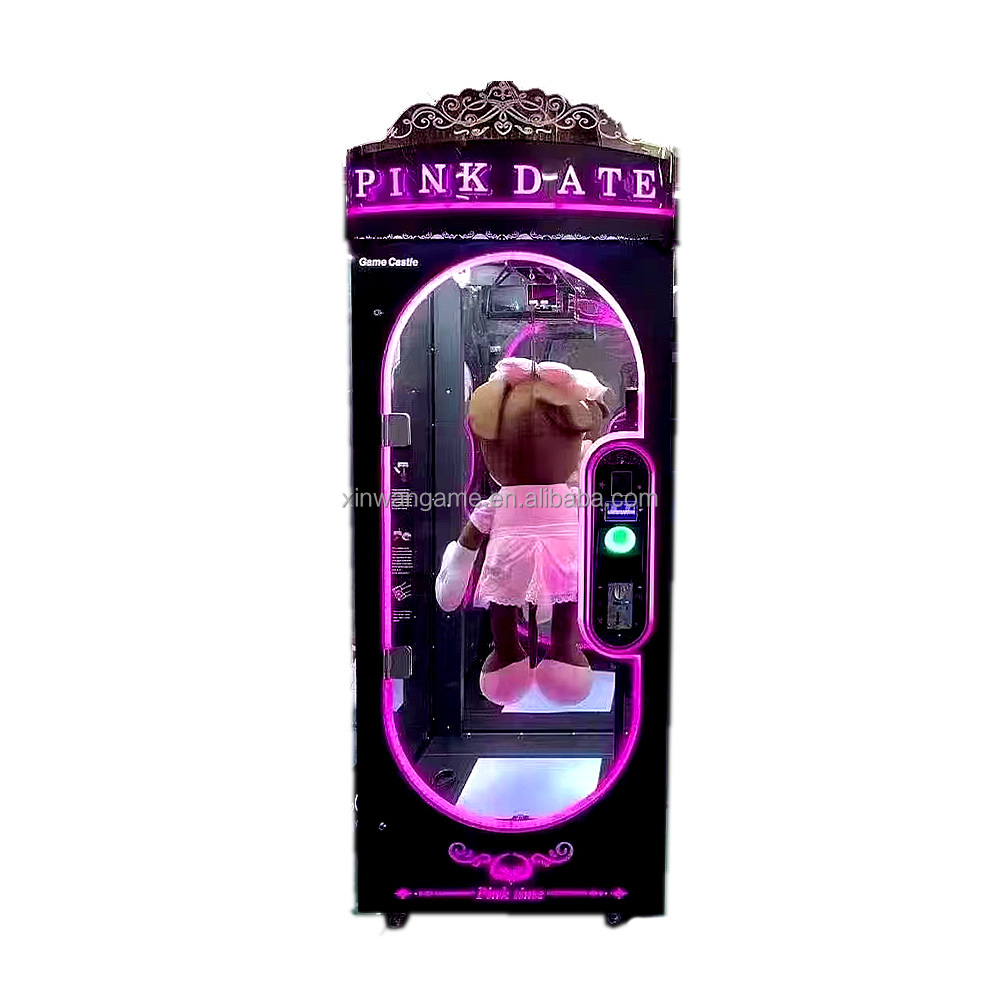 Arcade Toy Claw Vending Machine - آلة ألعاب أركيد جامبو وردية اللون،