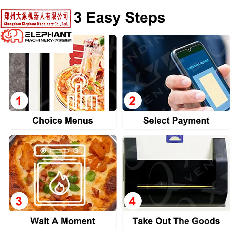 ماكينة بيع البيتزا الساخنة وال - مراجعة Commercial Vending Machine وسعره