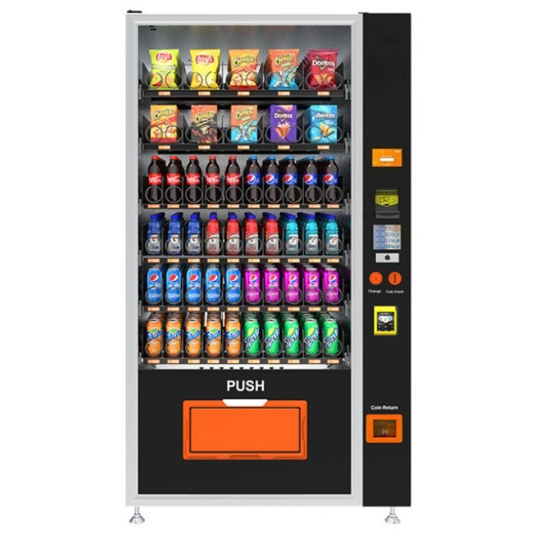 آلة بيع ذاتي للمشروبات والوجبا - مراجعة Commercial Vending Machine وسعره