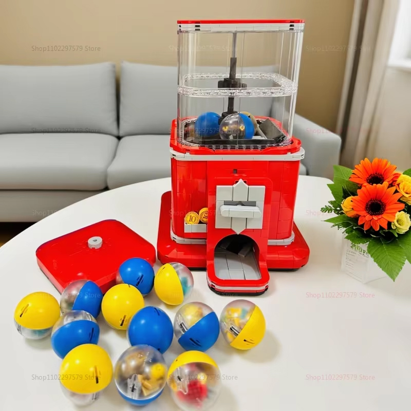 مجموعة مكعبات بناء ماكينة البي - مراجعة Arcade Toy Vending Machine وسعره