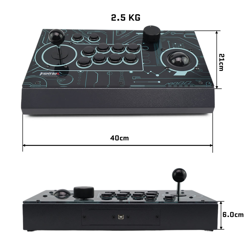 عصا تحكم ألعاب القتال FightBox - مراجعة Trackball Controller Arcade وسعره