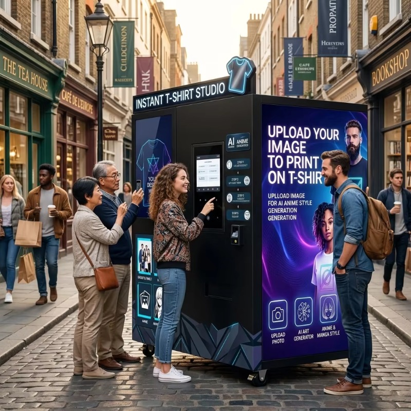 ماكينة بيع ملابس ذكية بتقنية ا - مراجعة Vending Arcade Games وسعره