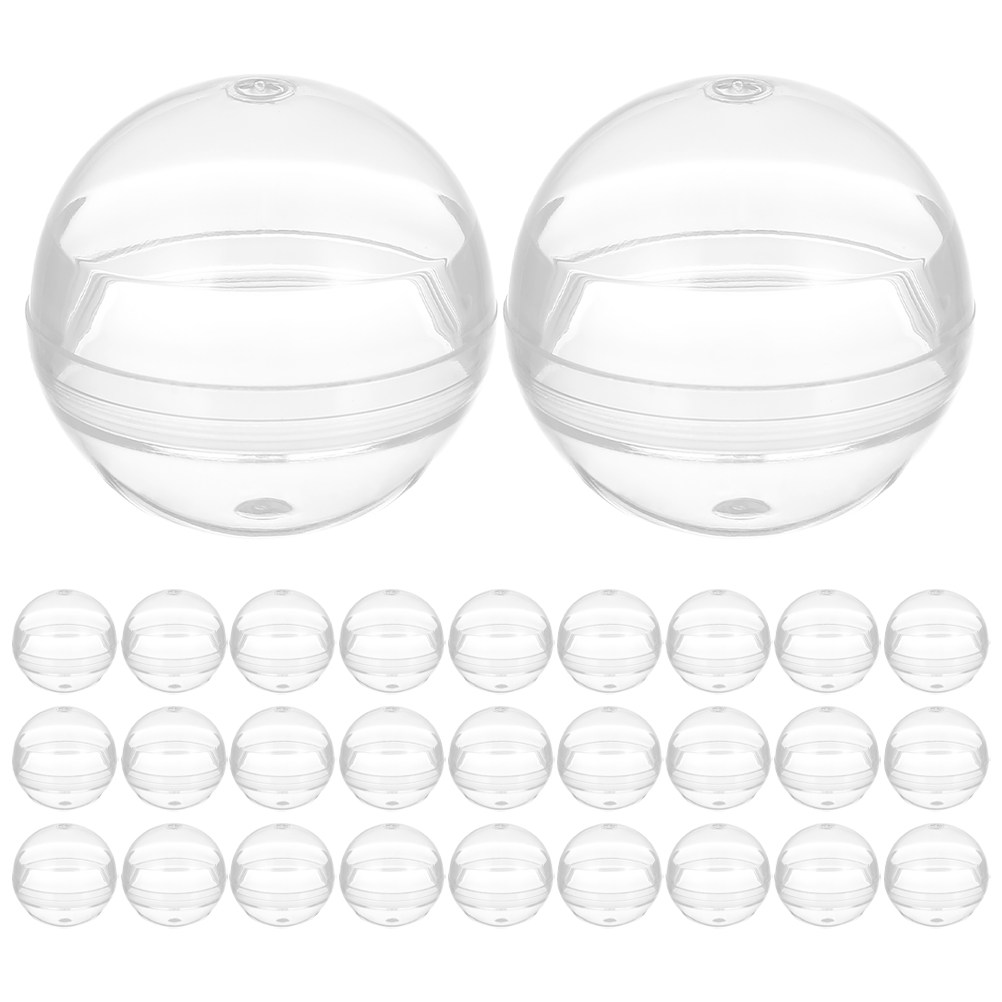 50 قطعة كبسولات كروية شفافة فا - مراجعة Prize Capsule Toy Machine وسعره
