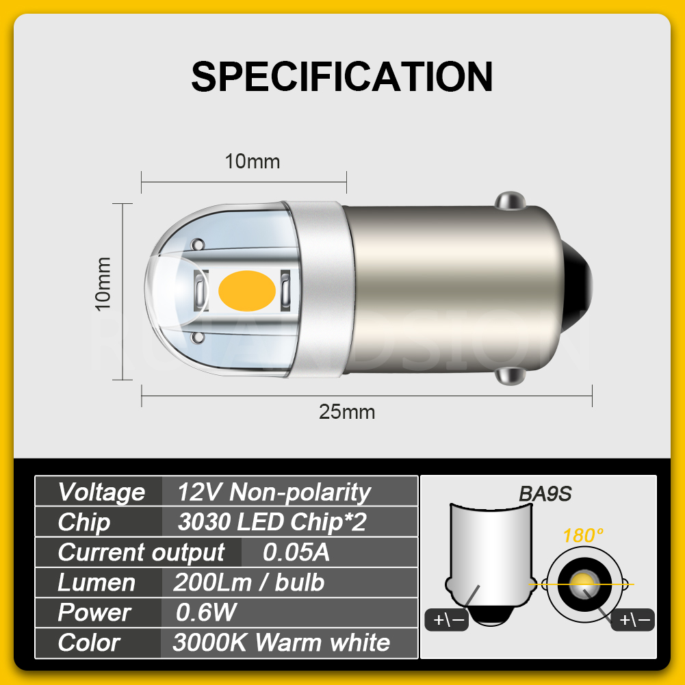 4 قطعة 6.3 فولت BA9S 2 SMD 303 - مراجعة Pinball Machine وسعره